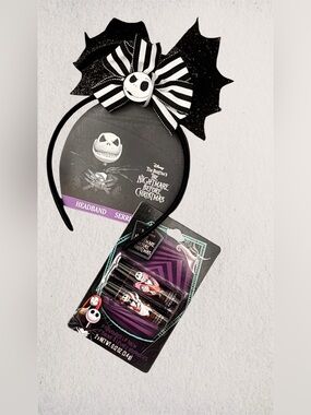 Nightmare Before Christmas Set of Lip Balm & Headband
